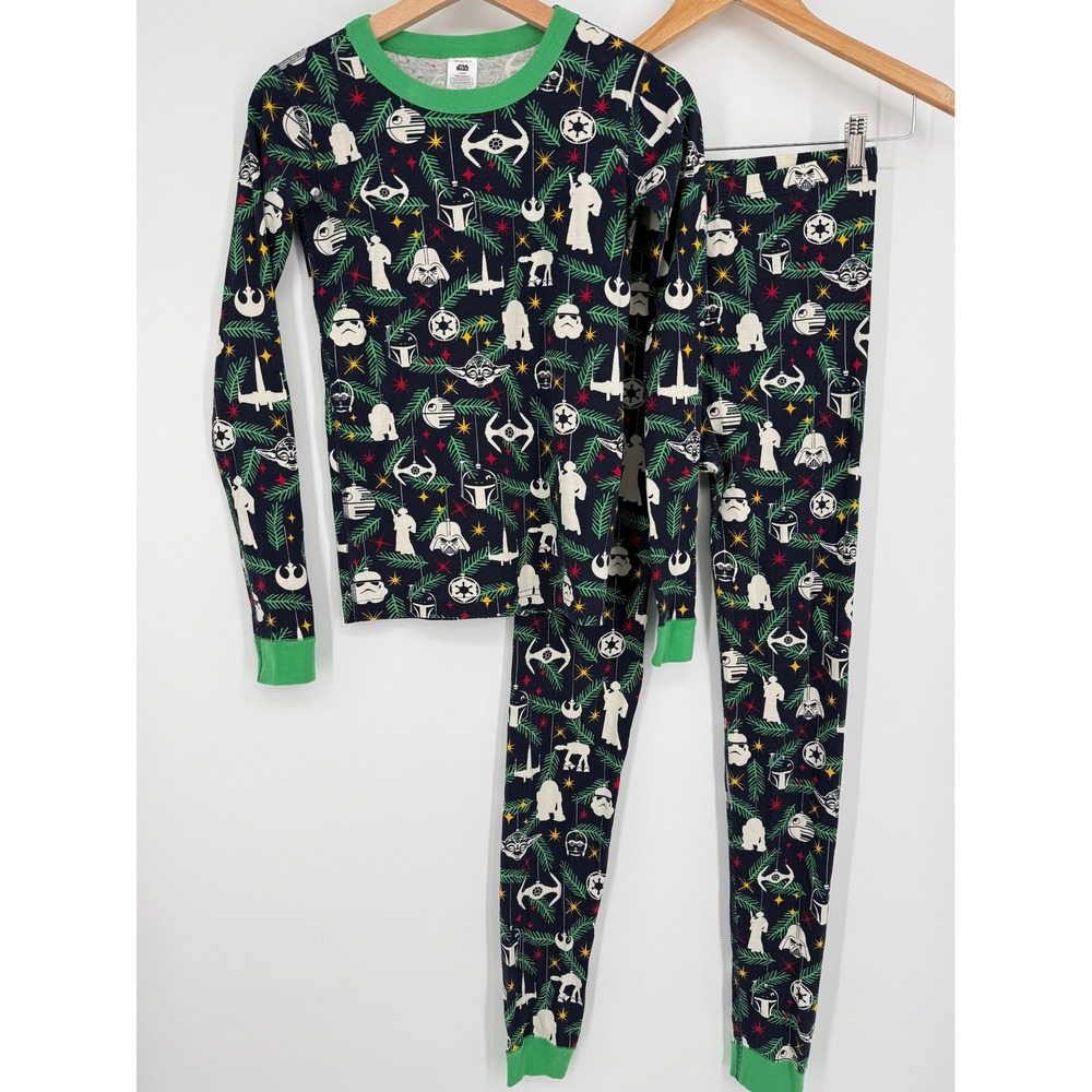 Hanna Andersson Start Wars‎ Christmas Pajama Set Size 14 Organic Cotton